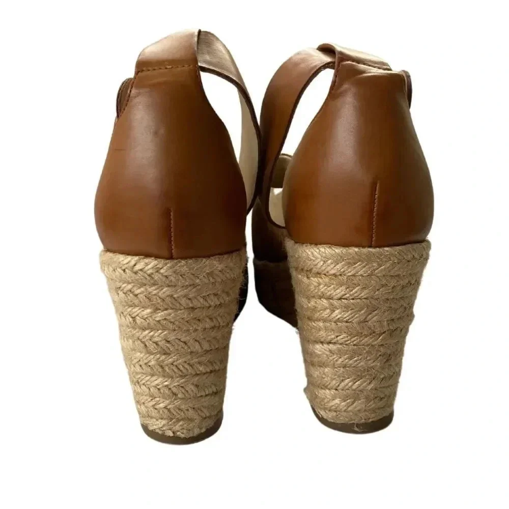 Marc Fisher, Cala Espadrille Platform‎ Wedge Sandal, Brown, Tan